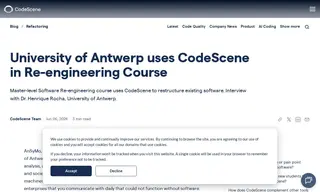 Preview of the University of Antwerp Case Study