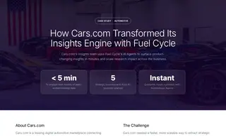 Preview of the Cars.com Case Study