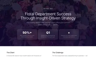 Preview of the Fortune 100 National Mass-market Retailer Case Study