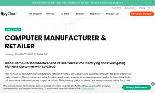 Preview of the Fortune 50 Computer Manufacturer and Retailer Case Study