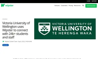 Preview of the Victoria University of Wellington Case Study
