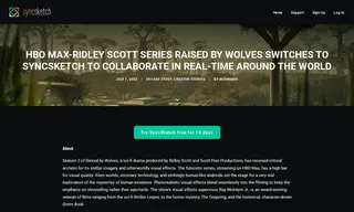 Preview of the HBO Max (Raised by Wolves Production) Case Study
