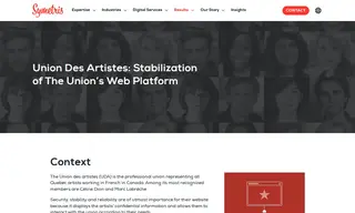 Preview of the Union Des Artistes Case Study