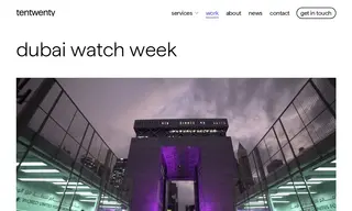 Preview of the Dubai Watch Week Case Study