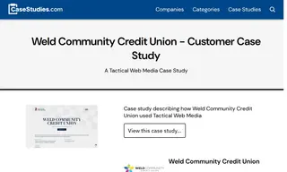 Preview of the Weld Community Credit Union Case Study