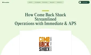 Preview of the Come Back Shack Case Study