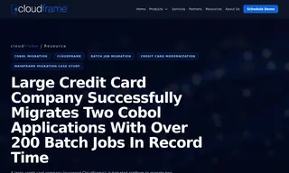 Preview of the Large Credit Card Company Case Study