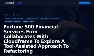 Preview of the Fortune 500 Financial Services Firm Case Study