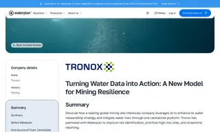 Preview of the Tronox Case Study