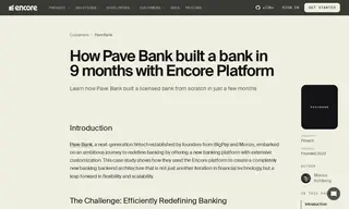 Preview of the Pave Bank Case Study