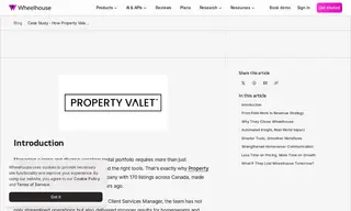 Preview of the Property Valet Case Study