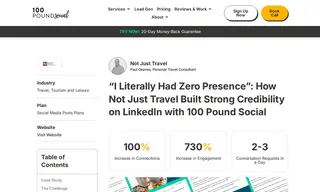 Preview of the Not Just Travel Case Study