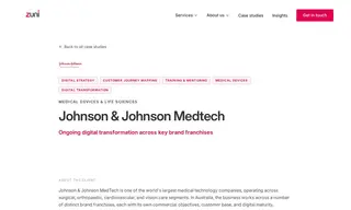 Preview of the Johnson & Johnson MedTech Case Study