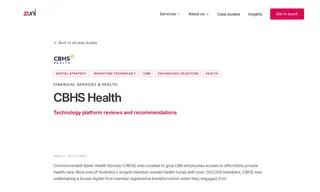 Preview of the Commonwealth Bank Health Society (cbhs) Case Study