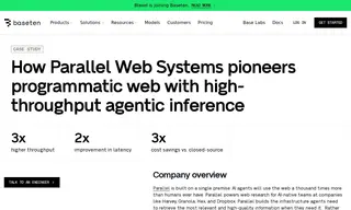 Preview of the Parallel Web Systems Case Study