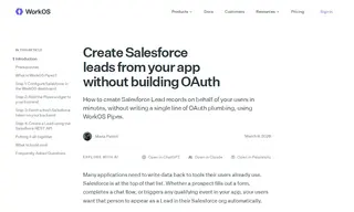 Preview of the Salesforce Case Study