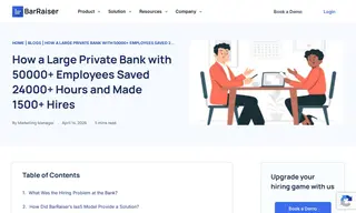 Preview of the Large Private Bank Case Study