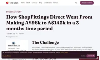 Preview of the ShopFittings Direct Case Study