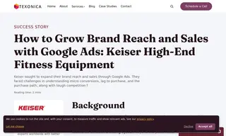 Preview of the Keiser High-End Fitness Equipment Case Study