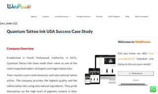 Preview of the Quantum Tattoo Inks Case Study