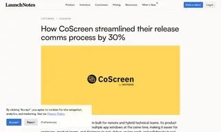 Preview of the CoScreen Case Study