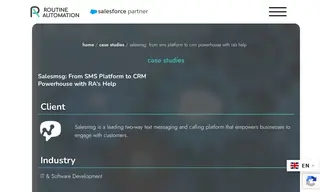 Preview of the Salesmsg Case Study