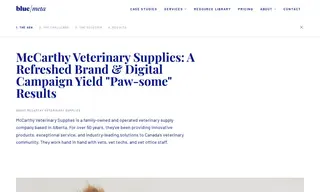 Preview of the McCarthy Veterinary Supplies Case Study