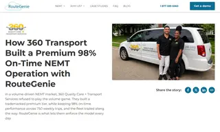 Preview of the 360 Quality Care + Transport Services Case Study