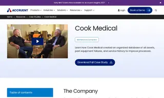Preview of the Cook Medical Case Study