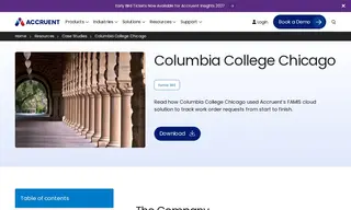Preview of the Columbia College Chicago Case Study