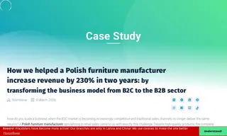 Preview of the Polish Furniture Manufacturer Case Study