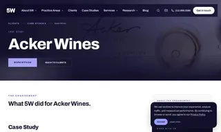 Preview of the Acker Wines Case Study
