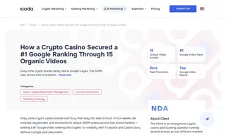 Preview of the Anonymous Crypto Casino and iGaming Operator Case Study