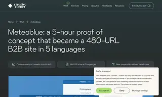 Preview of the Meteoblue Case Study