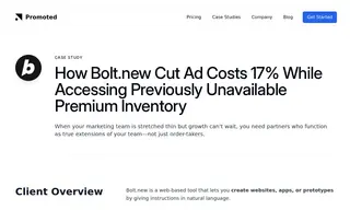 Preview of the Bolt.new Case Study
