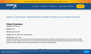 Preview of the Massachusetts College of Pharmacy & Health Sciences Case Study
