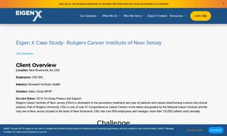 Preview of the Rutgers Cancer Institute of New Jersey Case Study