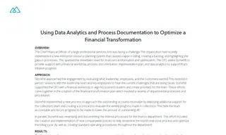 Preview of the Large Professional Services Firm (Chief Financial Officer) Case Study