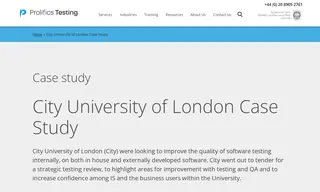 Preview of the City University of London Case Study