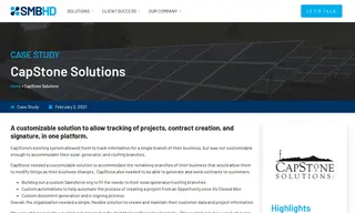 Preview of the CapStone Solutions Case Study