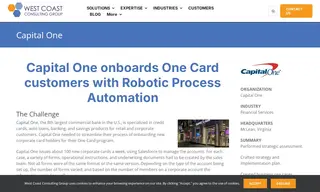 Preview of the Capital One Case Study