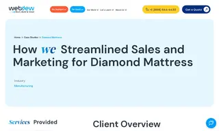 Preview of the Diamond Mattress Case Study