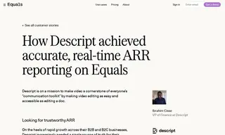 Preview of the Descript Case Study