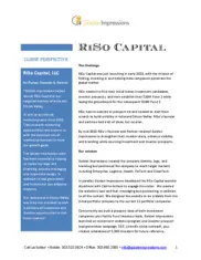 Preview of the RiSo Capital, LLC Case Study