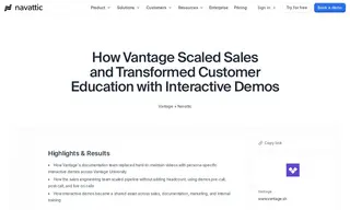 Preview of the Vantage Case Study