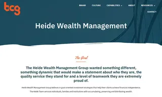 Preview of the Heide Wealth Management Group Case Study