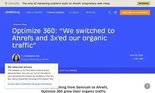 Preview of the Optimize 360 Case Study