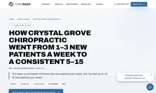 Preview of the Crystal Grove Chiropractic Case Study