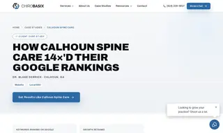 Preview of the Calhoun Spine Care Case Study
