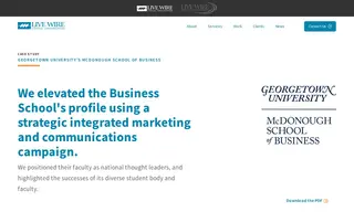 Preview of the Georgetown University’s McDonough School of Business Case Study